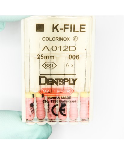 Ace Dentsply K-File Colorinox #06 (Roz) 25mm