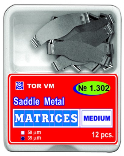 Matrici dentare Saddle Plate standard MEDII TOR VM 12 buc 