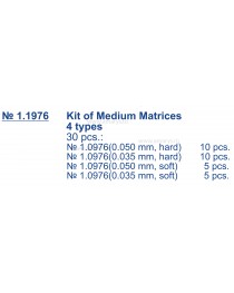 Kit matrici metalice sectionale conturate MEDII TOR VM 30buc/kit 